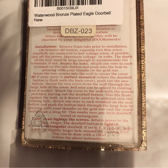 ‼️Leaf Shape with Lighted Door Bell Cover , NWT - Picture 5 of 6